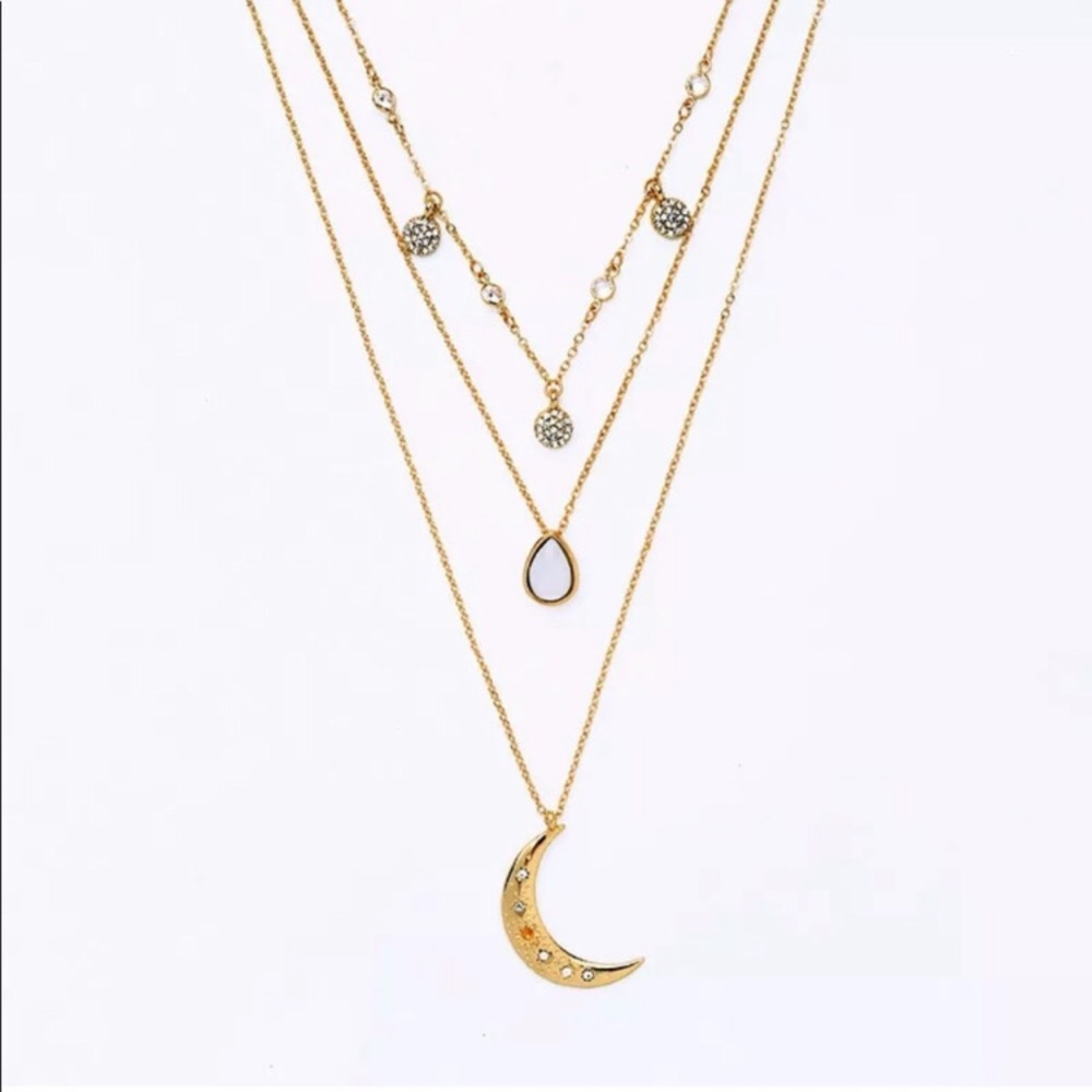 New! Layered Moon Necklace 🌛